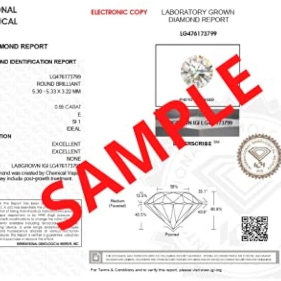 18k White Gold 2.20 Carat Round Excellent Cut Diamond Hidden Halo Ring,IGI,F-VS1 - Picture 5 of 7